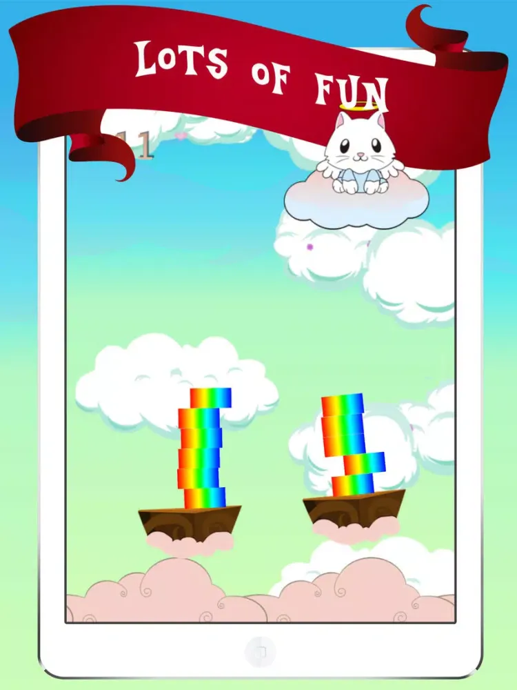 Kitty Rainbow Stack iPad  Screenshots