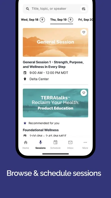 Capturas de pantalla de doTERRA Convention 2024