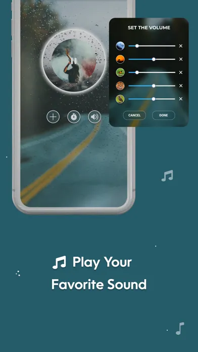 Tangkapan layar Rain and thunder sounds