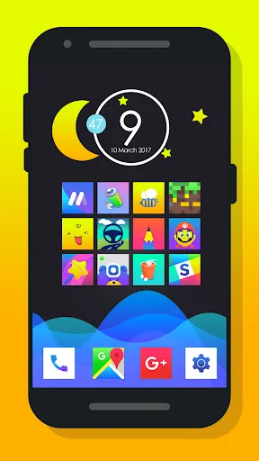 Rocsy Square - Icon Pack Ekran Görüntüleri