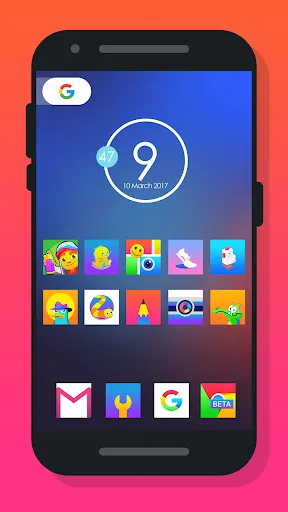 Rocsy Square - Icon Pack Ekran Görüntüleri