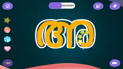 Capturas de tela do CHIMKY Trace Malayalam Alphabets