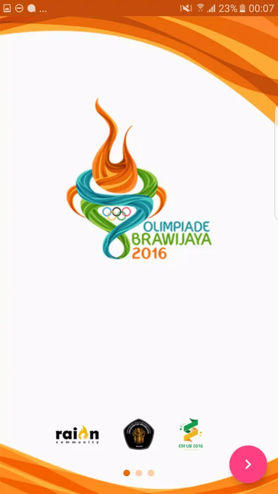 Tangkapan layar Olimpiade Brawijaya 2016 App