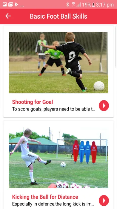 Captures d'écran de Football Training workout