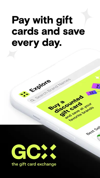 ภาพหน้าจอของ GCX - Discounted Gift Cards