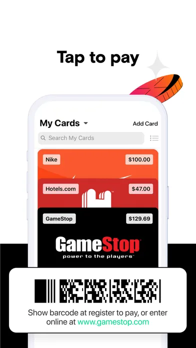 ภาพหน้าจอของ GCX - Discounted Gift Cards