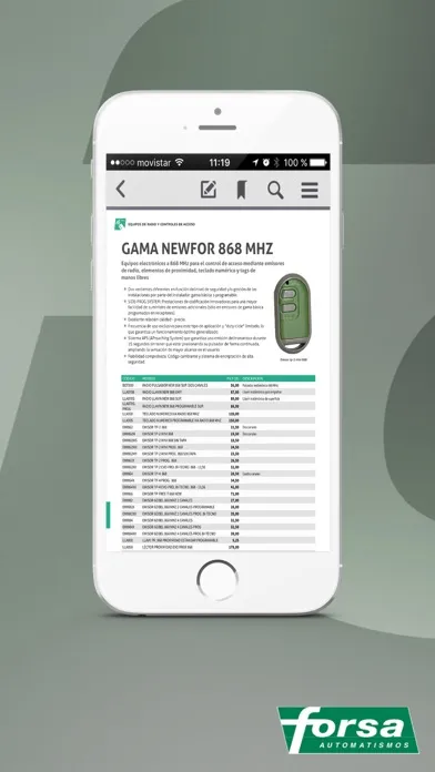 FORSA catálogos digitales 스크린샷
