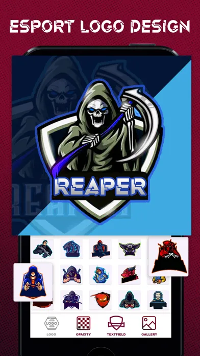 Capturas de tela do Gaming Logo Creator