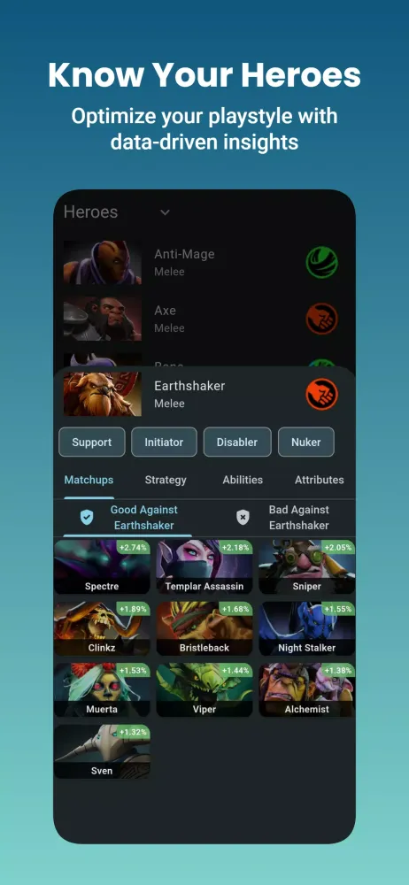 Dota Helper سکرین شاٹس