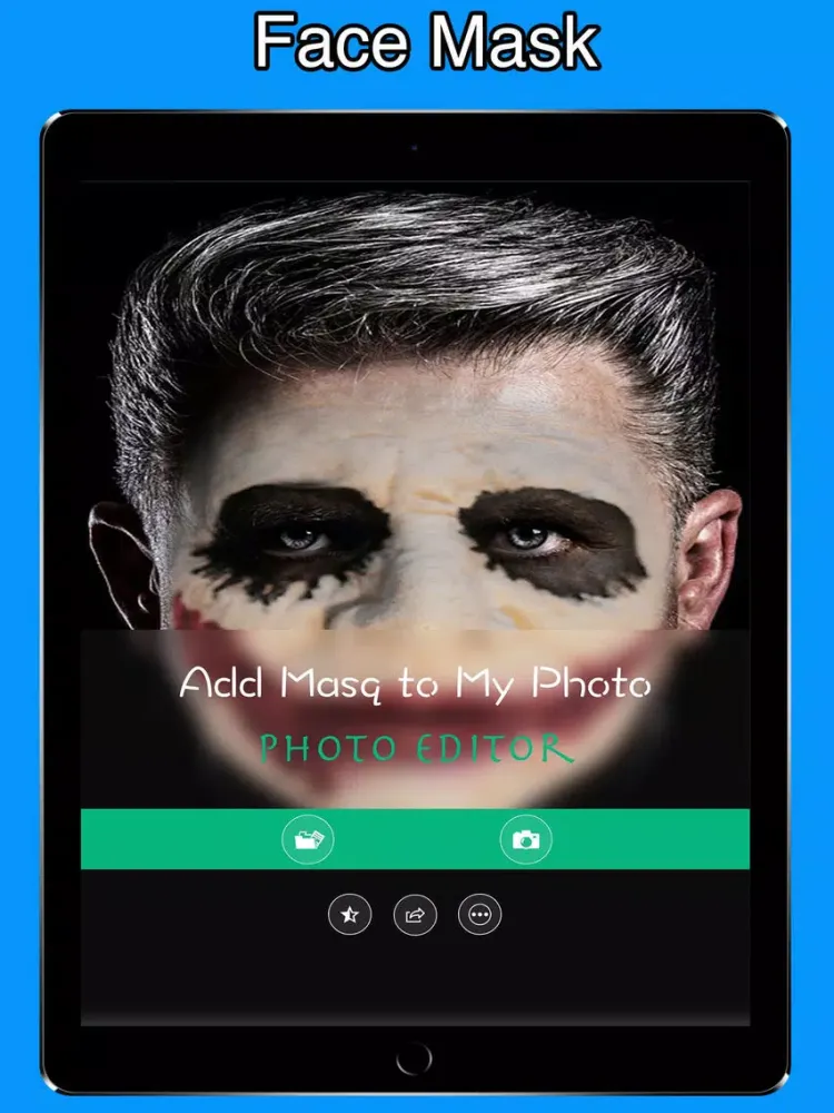 Ảnh chụp màn hình của Masquerade my Photo : Add Mask to your Face iPad 