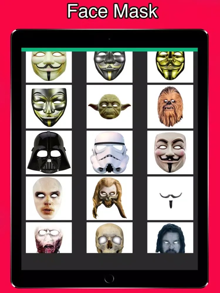 Ảnh chụp màn hình của Masquerade my Photo : Add Mask to your Face iPad 