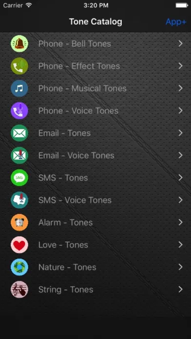 Screenshot di Ringtones for SMS, Emails, Phone Calls