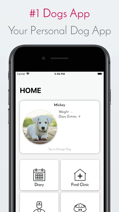 Tangkapan layar My Dog App - Care my Dog
