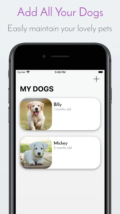 Tangkapan layar My Dog App - Care my Dog