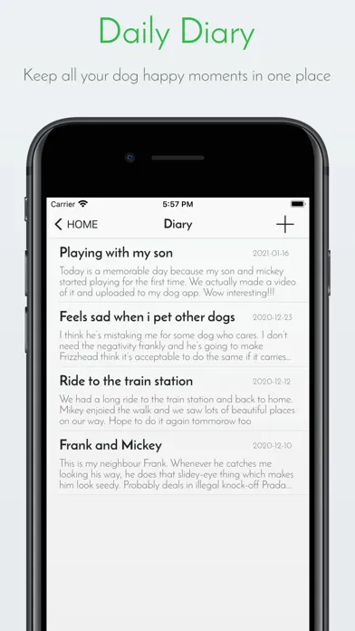 Tangkapan layar My Dog App - Care my Dog