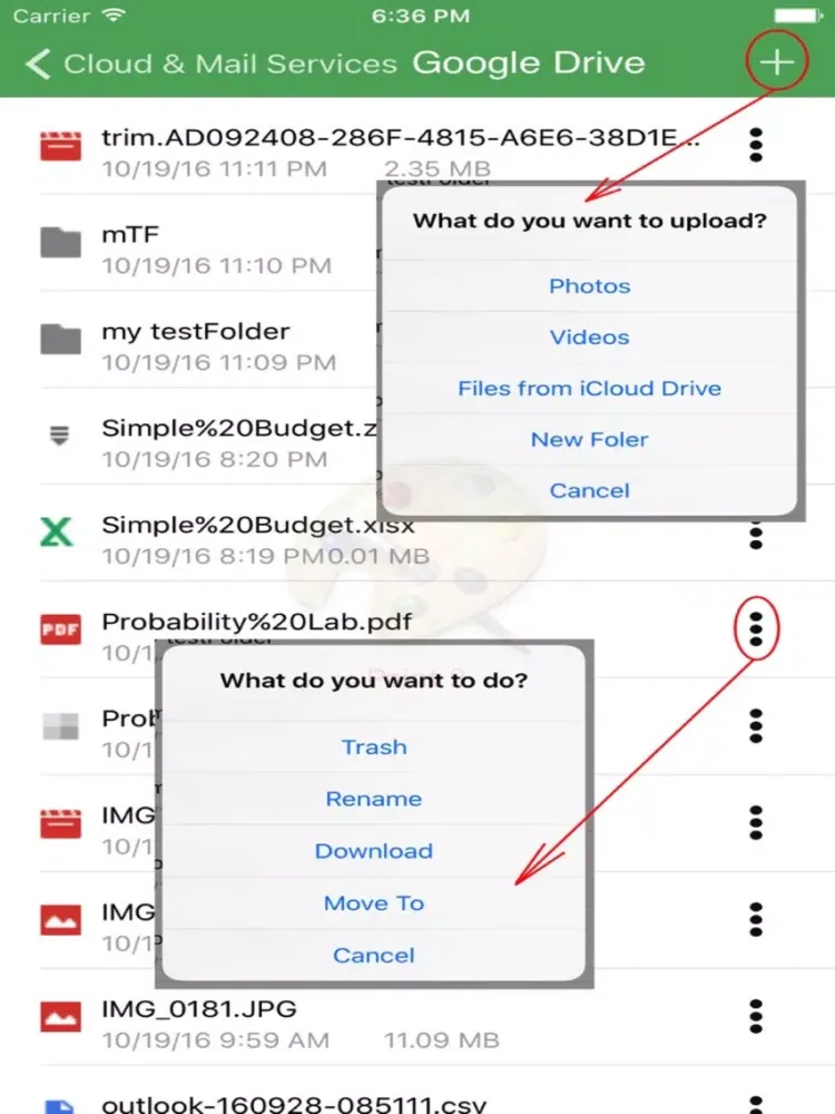 Tangkapan layar Hybrid Cloud for Dropbox,Box,Onedrive,GoogleDrive iPad 