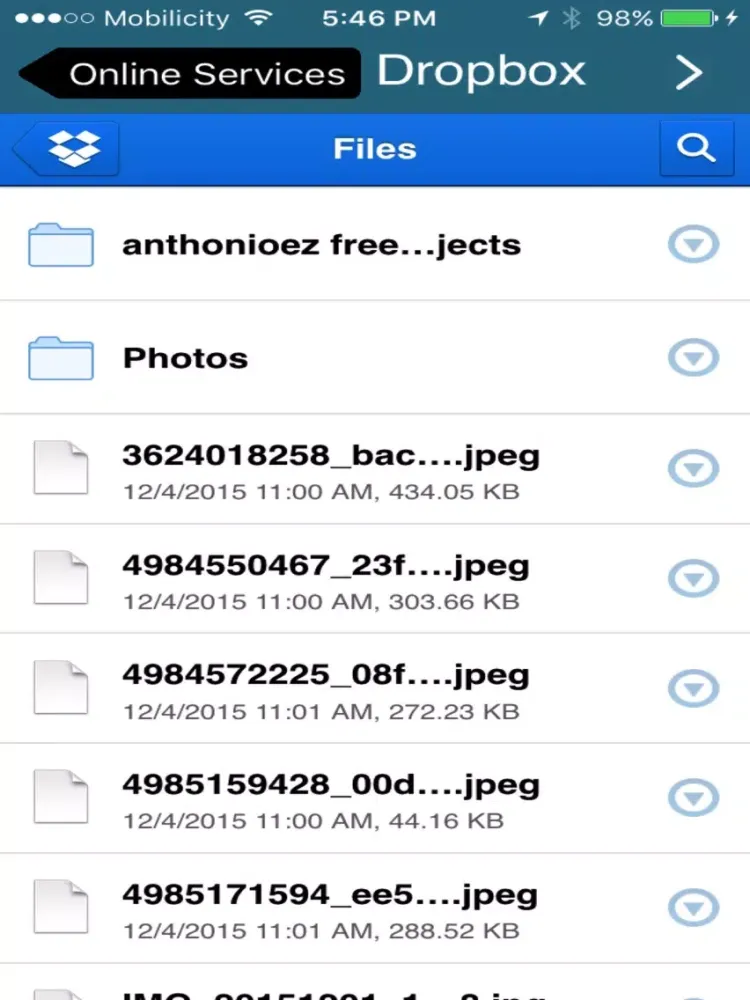 Tangkapan layar Hybrid Cloud for Dropbox,Box,Onedrive,GoogleDrive iPad 