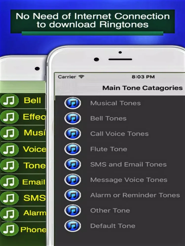 Tones - Ringtones for Phone, SMS, Email and Alarm iPad  Screenshots