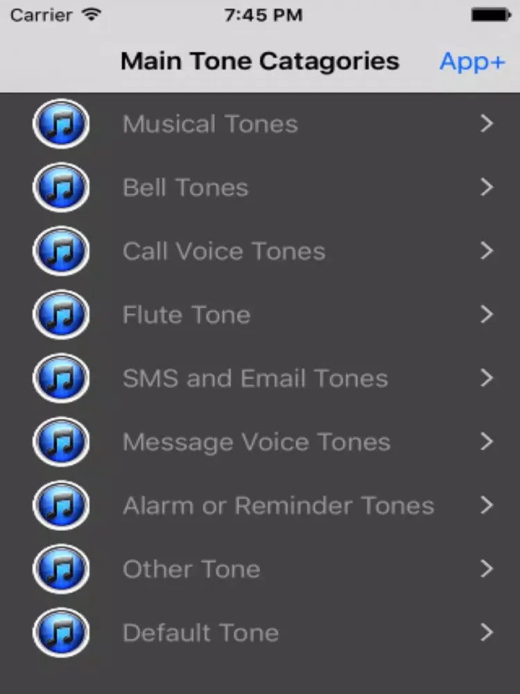 Tones - Ringtones for Phone, SMS, Email and Alarm iPad  Screenshots