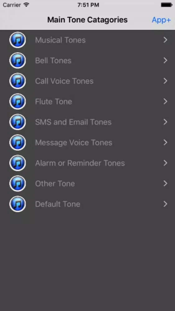 Tones - Ringtones for Phone, SMS, Email and Alarm Screenshots