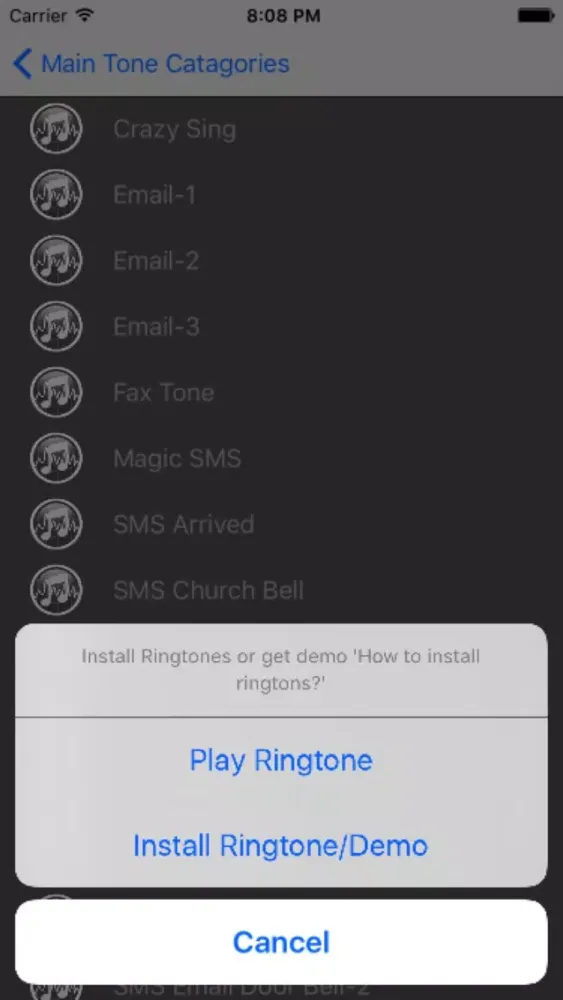 Tones - Ringtones for Phone, SMS, Email and Alarm Screenshots