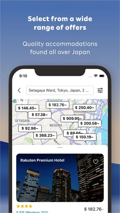 Capturas de pantalla de Rakuten Travel: Hotel Booking