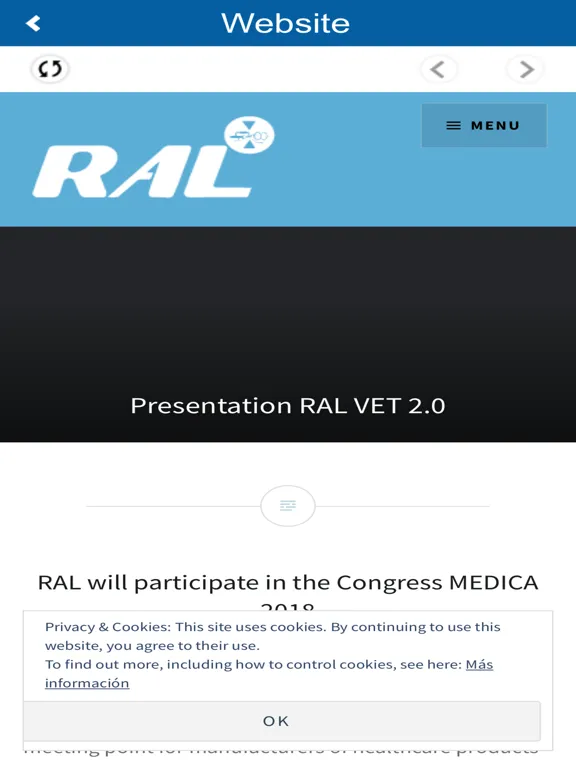 RAL S.A. iPad  Ekran Görüntüleri