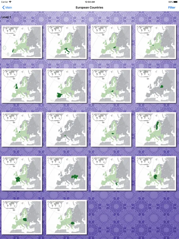 Countries Quiz: Maps and Flags iPad 应用截图