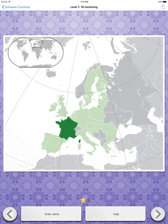 Countries Quiz: Maps and Flags iPad 应用截图