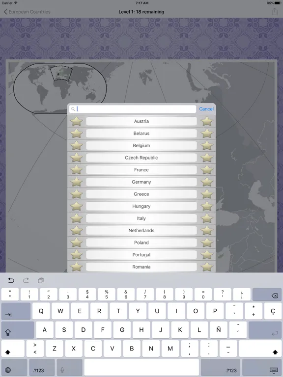 Countries Quiz: Maps and Flags iPad 应用截图