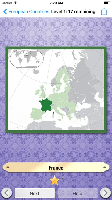 Countries Quiz: Maps and Flags应用截图