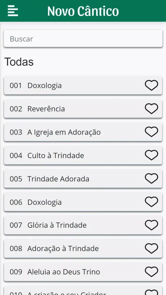 Screenshot di Hinário Novo Cântico