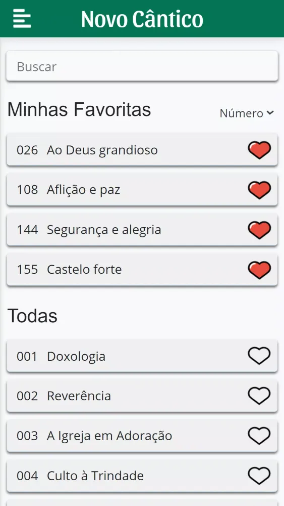 Screenshot di Hinário Novo Cântico