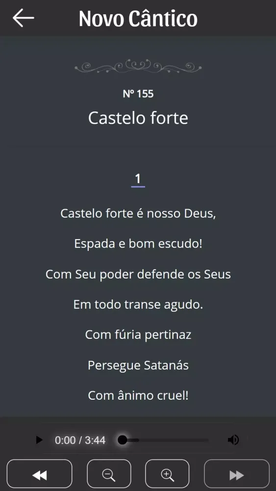 Screenshot di Hinário Novo Cântico