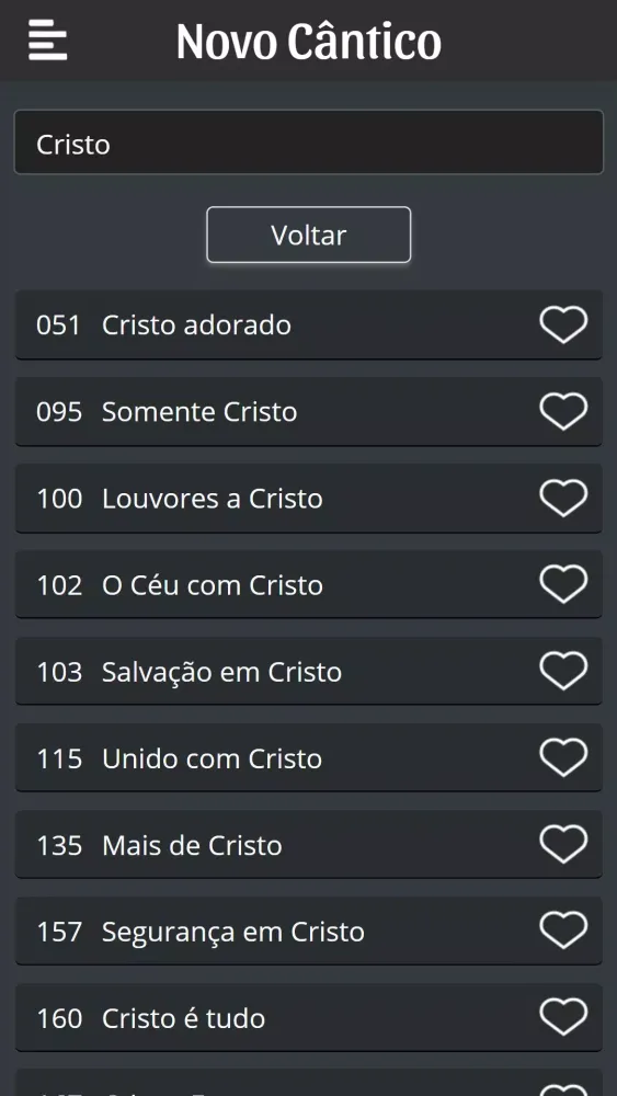 Screenshot di Hinário Novo Cântico