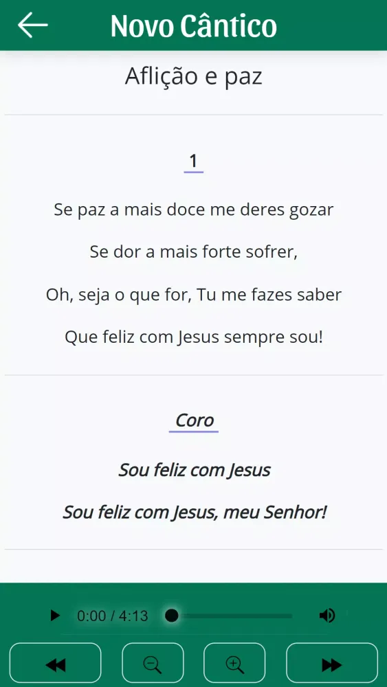 Screenshot di Hinário Novo Cântico