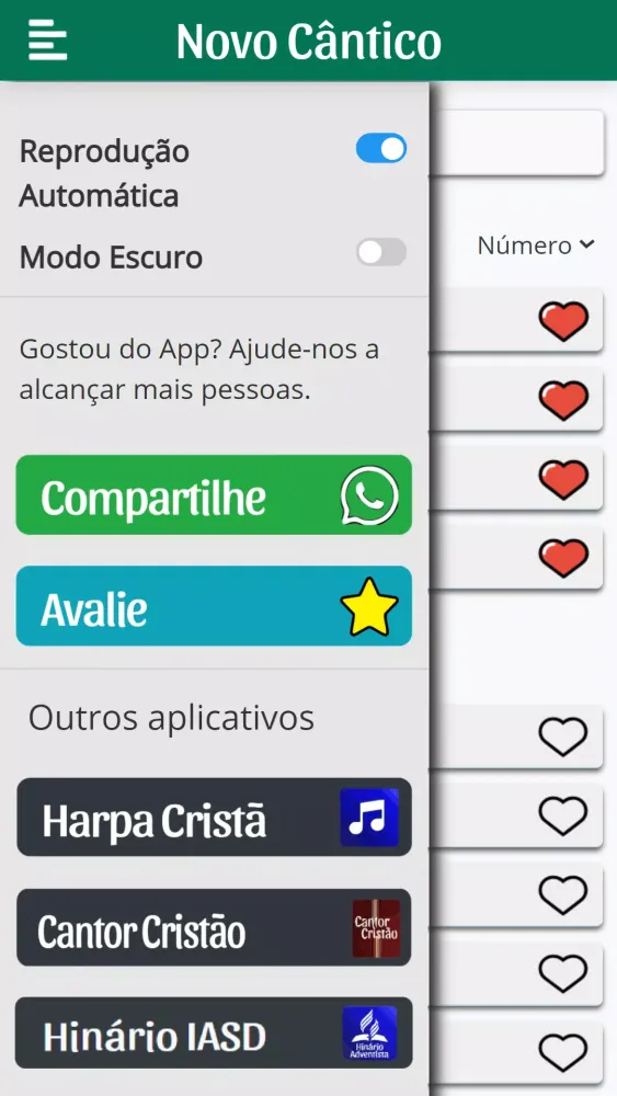 Screenshot di Hinário Novo Cântico