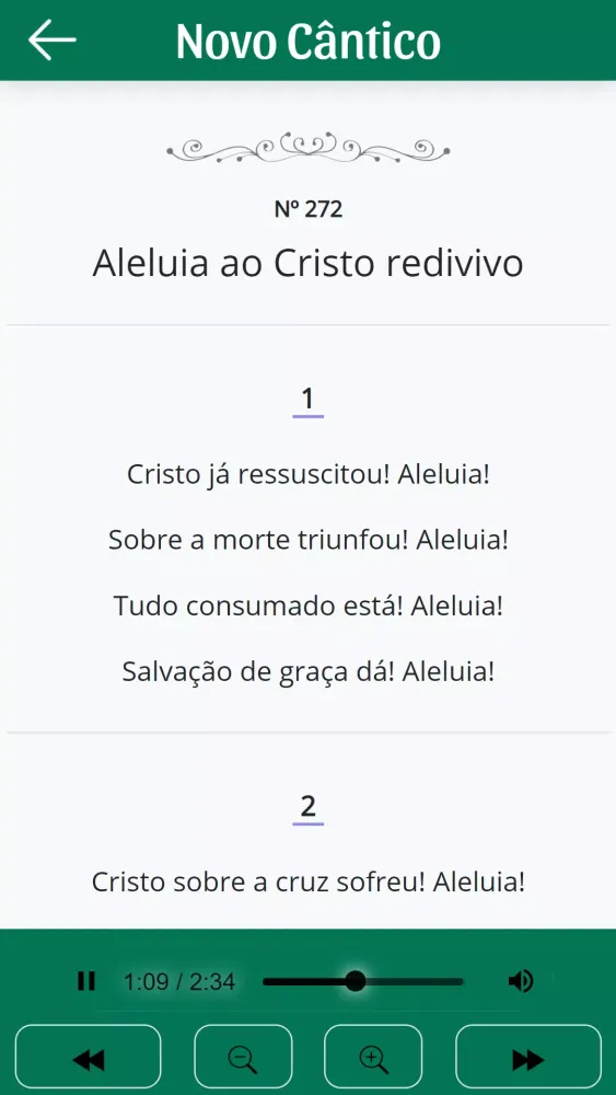 Screenshot di Hinário Novo Cântico