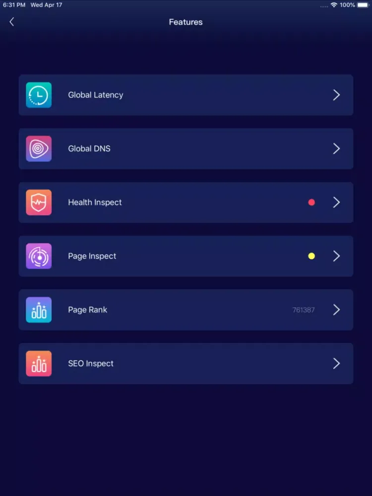 Скриншоты Lingti DevOps - Webs Monitor iPad 