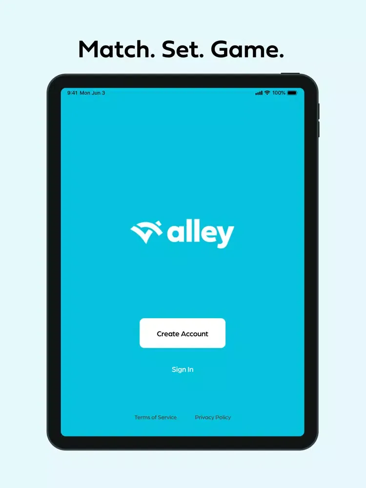 Capturas de tela do Alley - Find Tennis Partners iPad 