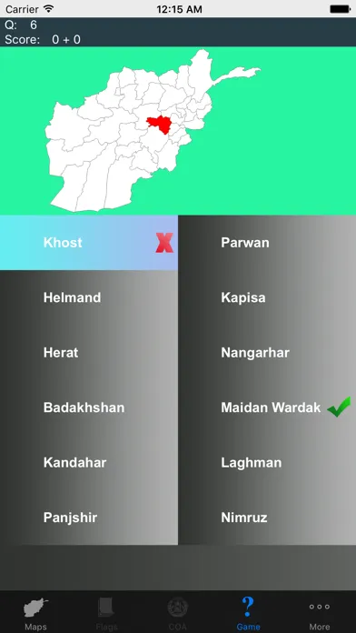 Capturas de pantalla de Afghanistan Province Maps and Capitals