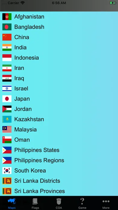 Скриншоты Asian Country State Maps
