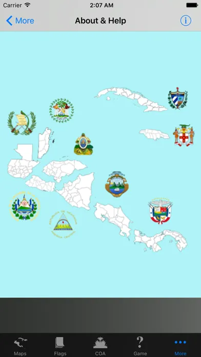 Скриншоты Central America state maps