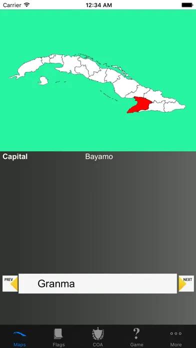 Cuba Provinces Maps and Capitals スクリーンショット