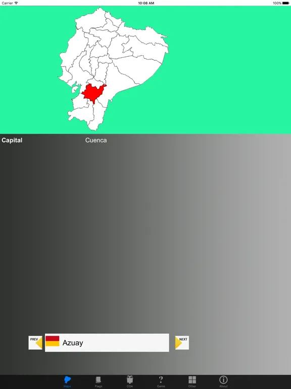 Ecuador Province Maps, Flags and Capitals iPad  স্ক্রিনশট