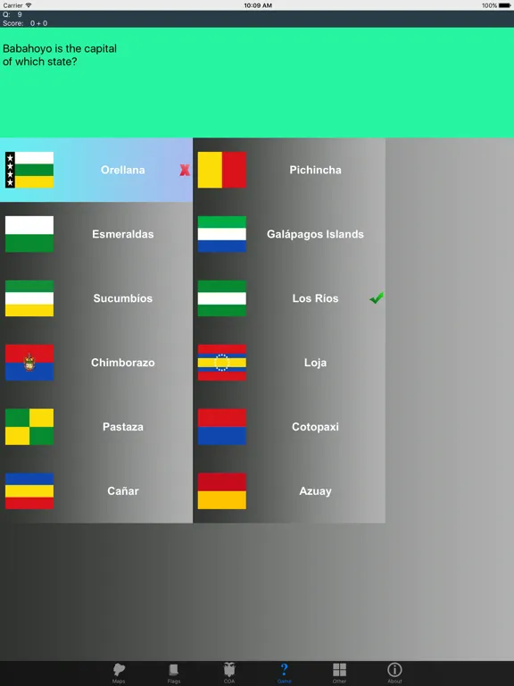Ecuador Province Maps, Flags and Capitals iPad  স্ক্রিনশট