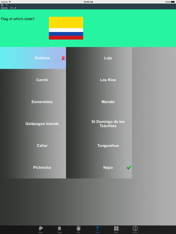 Ecuador Province Maps, Flags and Capitals iPad  স্ক্রিনশট