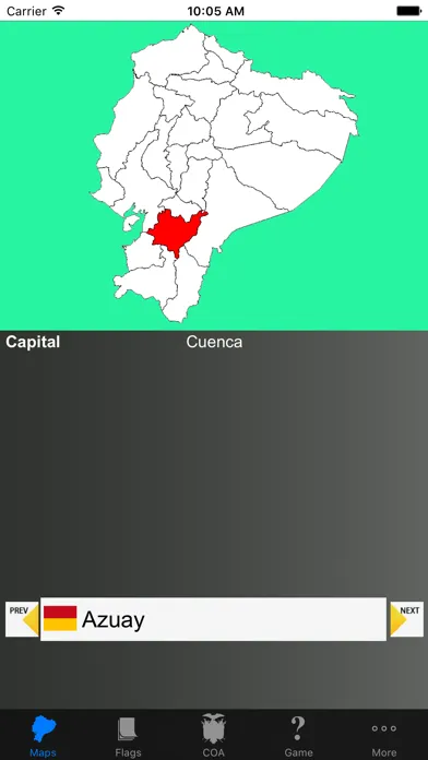 Ecuador Province Maps, Flags and Capitals স্ক্রিনশট