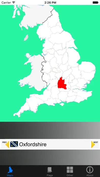 Screenshot di English Counties, Flags and Maps