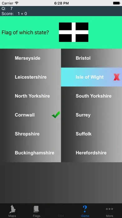 Screenshot di English Counties, Flags and Maps